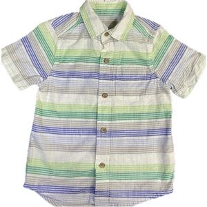 The Children's Place- Boys Striped Chambray Button Down Shirt